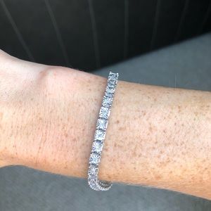 Zales Silver Tennis Bracelet